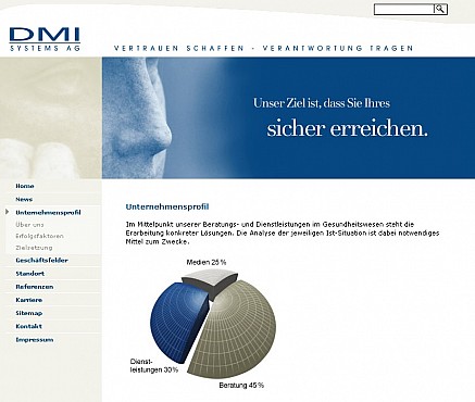 DMI Systems homepage Screenshot 1