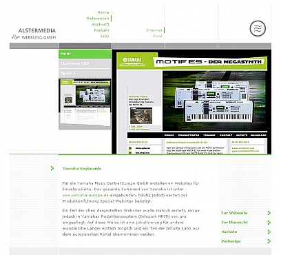 Alster Media Homepage Screenshot 1