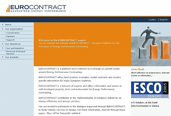 Eurocontract homepage Screenshot 1