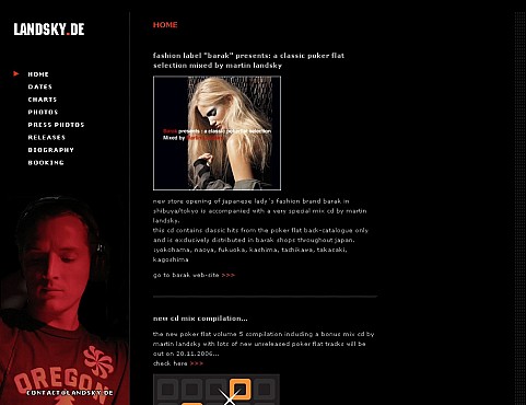 Landsky homepage Screenshot 1
