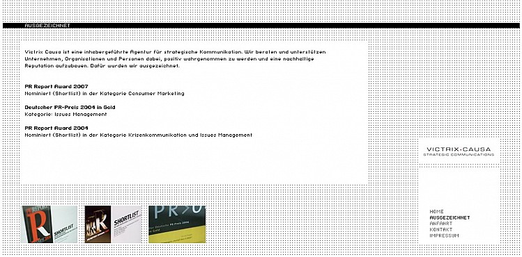 Victrix Causa Homepage Screenshot 2