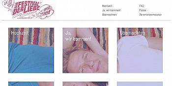 Festival of love - Wedding webpage