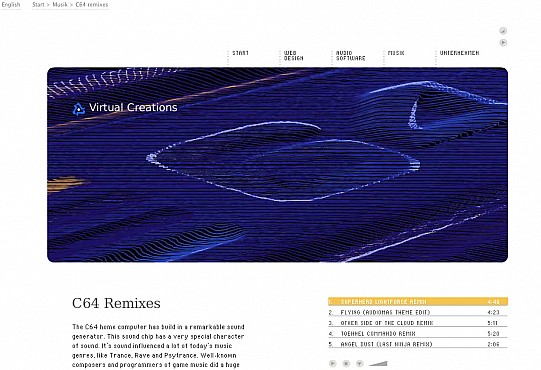 Virtual Creations v3 homepage Screenshot 3