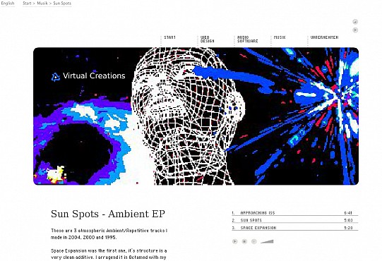 Virtual Creations v3 Homepage Screenshot 5